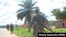 Des militaires congolais à Erengeti, Beni, Nord-Kivu, 25 mai 2016.