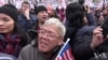 纽约万人集会声援华裔前警员梁彼得