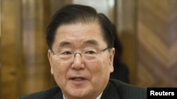 정의용 한국 외교부 장관.