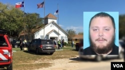 Devin Patrick Kelley (foto insert), pelaku penembakan di gereja Sutherland Springs, Texas (foto: dok). 