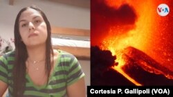 La venezolana Pamella Gallipoli tuvo que abandonar su casa en La Palma tras la erupción del volcán.