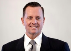 FILE - U.S. ambassador to Germany, Richard Grenell, poses for the media prior to his accreditation at the Bellevue Palace in Berlin, Germany, May 8, 2018.