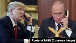 Presiden Vladimir Putin menelepon Presiden AS Donald Trump (foto: dok). 