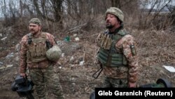 在烏克蘭首都基輔作戰的軍人