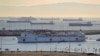 Ingeniero ferroviario estrella un tren en Puerto de Los Ángeles por "sospechas" de barco hospital Mercy