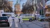 Investigadores trabajan en la escena del ataque con un coche en Mannheim, suroeste de Alemania, el 3 de marzo de 2025.