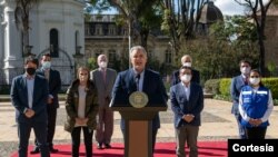 El presidente Iván Duque, anunció que el próximo 20 de febrero iniciará el Plan Nacional de Vacunación contra el COVID 19. [Foto cortesía Presidencia]