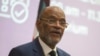 Perdana Menteri Haiti Ariel Henry memberikan kuliah umum di Universitas Internasional Amerika Serikat (USIU) di Nairobi, Kenya, pada 1 Maret 2024. (Foto: AP)