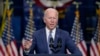 FILE - President Joe Biden speaks at an event in Kearny, New Jersey, Oct. 25, 2021. Biden has promised to show that democracies can work together to meet the challenges of the 21st century. He is now preparing to push that message at a global virtual summit.