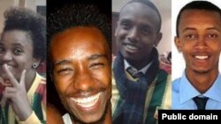 FILE - Some of Ethiopia's Zone 9 bloggers are shown in this image. 