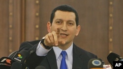 Syria's Foreign Ministry spokesman Jihad Makdissi speaks during a press conference in Damascus (file photo).