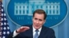 Juru bicara Dewan Keamanan Nasional Gedung Putih John Kirby menjawab pertanyaan para wartawan dalam konferensi pers harian di Gedung Putih, Washington, pada 5 Juni 2023. (Foto: Reuters/Evelyn Hockstein)