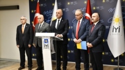 23 Kasım 2021 - İyi Parti başkan yardımcıları Prof. Dr. Ümit Özlale, Cihan Paçacı, Erhan Usta, Durmuş Yılmaz ve TBMM Grup Başkanı İsmail Tatlıoğlu