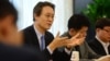 26일 서울 국정기획자문위원회에서 열린 통일부 업무보고에서 이수훈 외교안보분과위원장이 모두발언을 하고 있다.