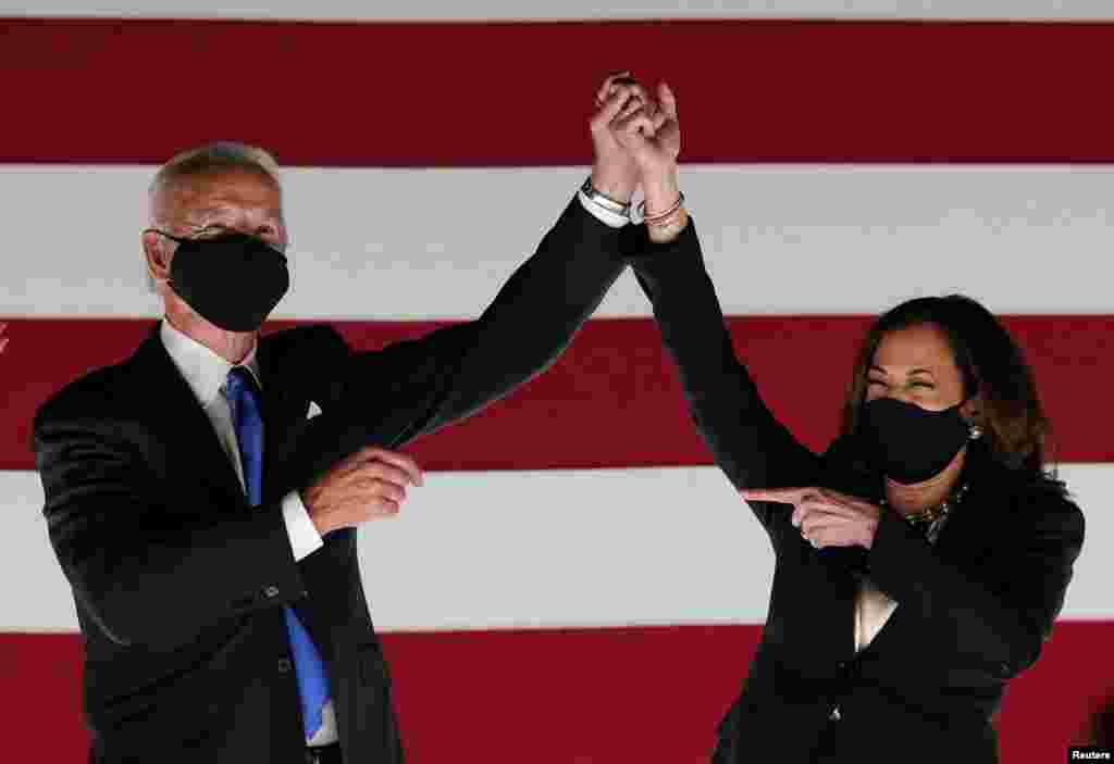 Prezidentlikka nomzod Jo Bayden vitse-prezidentlikka nomzod Kamala Harris bilan