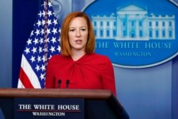 White House press secretary Jen Psaki speaks during the daily briefing at the White House in Washington, July 19, 2021.