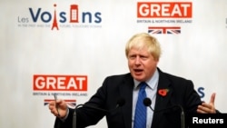 英國外相約翰遜 (資料圖片)