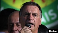 El expresidente de Brasil, Jair Bolsonaro, asiste a un mitin político del Partido Liberal (PL) para presentar al diputado federal Alexandre Ramagem como precandidato a la alcaldía, en Río de Janeiro, Brasil, el 16 de marzo de 2024.