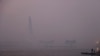 印度首都新德里早上出現的霧霾景觀