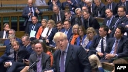 Firai Ministan Birtanoya Boris Johnson yana jawabi a majalisar akilan kasar