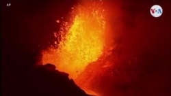 Lava del volcán de La Palma