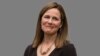 Primer plano de la jueza Amy Coney Barrett, nominada a la Corte Suprema de EE.UU.