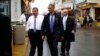 U.S. President Barack Obama and New Jersey Governor Chris Christie, left, on the boardwalk, Point Pleasant, May 28, 2013.