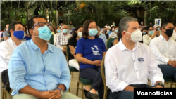 Los líderes políticos y empresariales amparados por Corte Interamericana de Derechos Humanos con medidas provisionales y que el gobierno debió liberar siguen detenidos a 18 días del fallo. Imagen antes de ser detenidos en actividad política [Foto archivo]