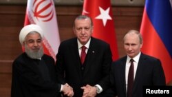 Hesen Ruhanî-Iran, R. T.Erdogan-Tirkîye û Vladimir Putin-Rûsya