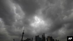 上海天氣轉差。