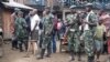 Combatants from Nyatura armed group at ceasefire talks in Lushebere, eastern DRC, Dec. 26,2012 (N. Long/VOA) 