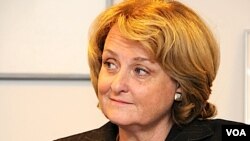 Judith McHale además discutió con los presentes los efectos de las redes sociales y la gobernabilidad en países como Venezuela, Cuba y México.