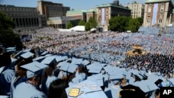 Upacara wisuda Universitas Columbia di New York. (Foto: AP)