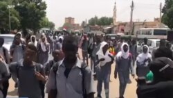Manifestation d'étudiants contre les militaires au Soudan