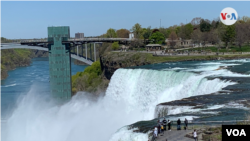 Vista diurna de las Cataratas del Niágara, Nueva York, el viernes 14 de mayo de 2021.