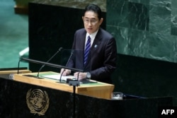 기시다 후미오 일본 총리가 지난 19일 뉴욕 유엔본부에서 열린 제78차 유엔총회 일반토의에서 연설했다.