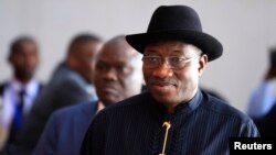 Presiden Nigeria Goodluck Jonathan Rabu (14/5) menolak membebaskan tahanan anggota Boko Haram (foto: dok).