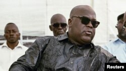 Félix Tshisekedi, chef du Rassemblement de l'opposition, à sa résidence dans la municipalité de Limete, Kinshasa, 3 février 2017.
