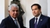 Presidenti i Panamasë José Raúl Mulino dhe Sekretari amerikan i Shtetit Marco Rubio në pallatin Presidencial në kryeqytetin e Panamasë. 2 shkurt, 2025.