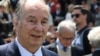 Le prince Karim Aga Khan IV à la 170e Course hippique Diane en juin 2019 à Chantilly, au nord de Paris.