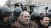 Interior Ministry officers detain opposition activists during a protest rally to defend Article 31 of the Russian constitution, which guarantees the right of assembly, in Moscow, March 31, 2012.