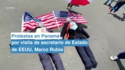 Protestas en Panamá por visita de Marco Rubio, secretario de Estado de EEUU