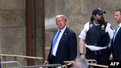 Antigo Presidente Donald Trump deixa o tribunal em Manhattan depois de ter sido considerado culpado, Nova Iorque, 30 maio 2024
