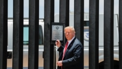 Presidenti Donald Trump në kufirin SHBA-Meksikë