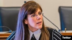 La subsecretaria de Estado para el Control de Armamento, Yleem Poblete, hizo las declaraciones el martes 19 de marzo de 2019, con motivo del acceso de EE.UU. a la presidencia de la Conferencia de Desarme en Ginebra.