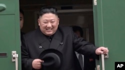 El presidente de Corea del Norte, Kim Jong Un, llegó a Rusia en tren el miércoles 24 de marzo de 2019 para reunirse con su homólogo ruso Vladimir Putin.