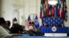 El Secretario de Estado de EE.UU., Mike Pompeo, hace declaraciones en la sede de la OEA en Washington, el 17 de enero de 2020.