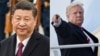 中国国家主席习近平（左），美国总统川普（右）