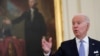 El presidente Joe Biden después de anunciar desde la Casa Blanca en Washington, 29 de julio de 2021, que millones de trabajadores federales deben demostrar que han recibido una vacuna contra el coronavirus o deberán someterse a pruebas y a usar máscaras.