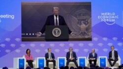 La intervención del presidente Donald Trump en el Foro Económico Mundial despertó diversas reacciones
